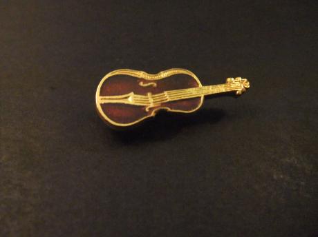 Viool strijkinstrument met vier snaren ( muziekinstrument)